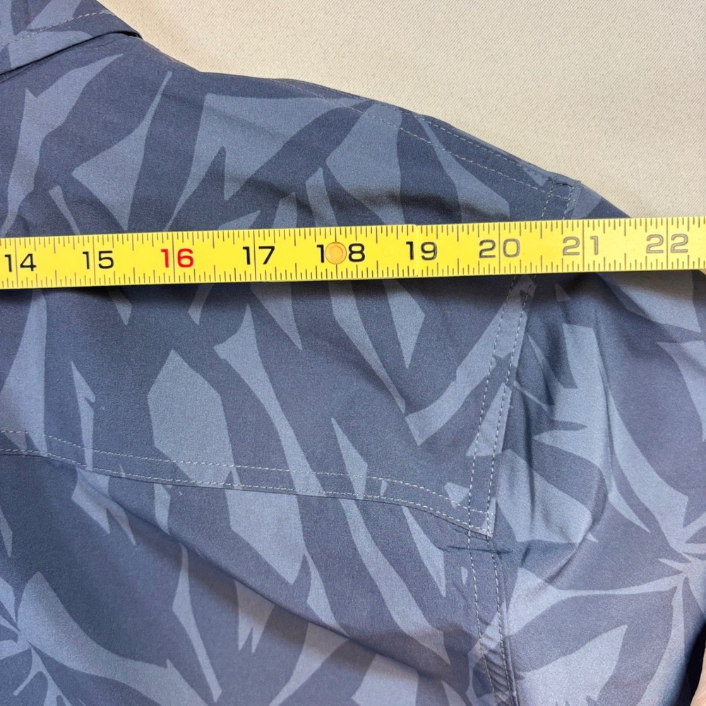 NEW Balance Collection Shirt Mens XXL Blue Palm Performance Outdoor Hiking Golf - Picture 8 of 13
